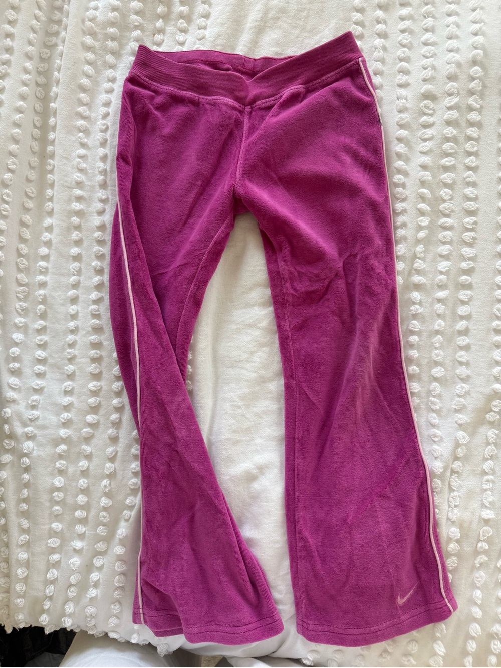 Kids Purple Fleece Track Pants - Nike